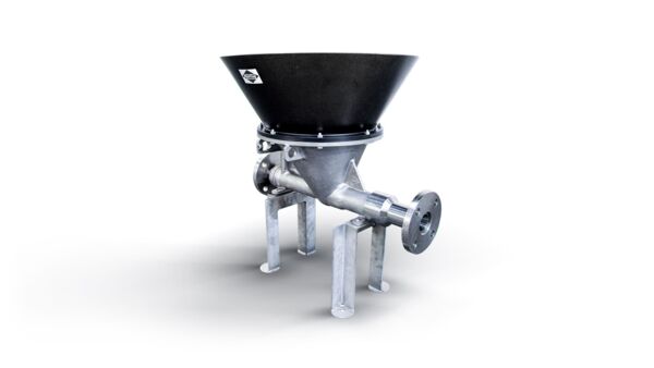 Stationary version of the Körting liquid jet solids ejector