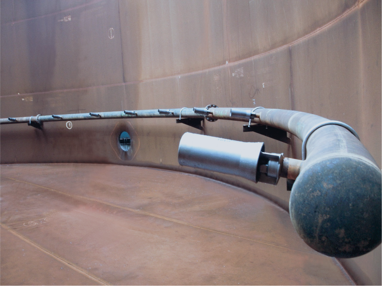 Mischdüsen installiert in einem Tank