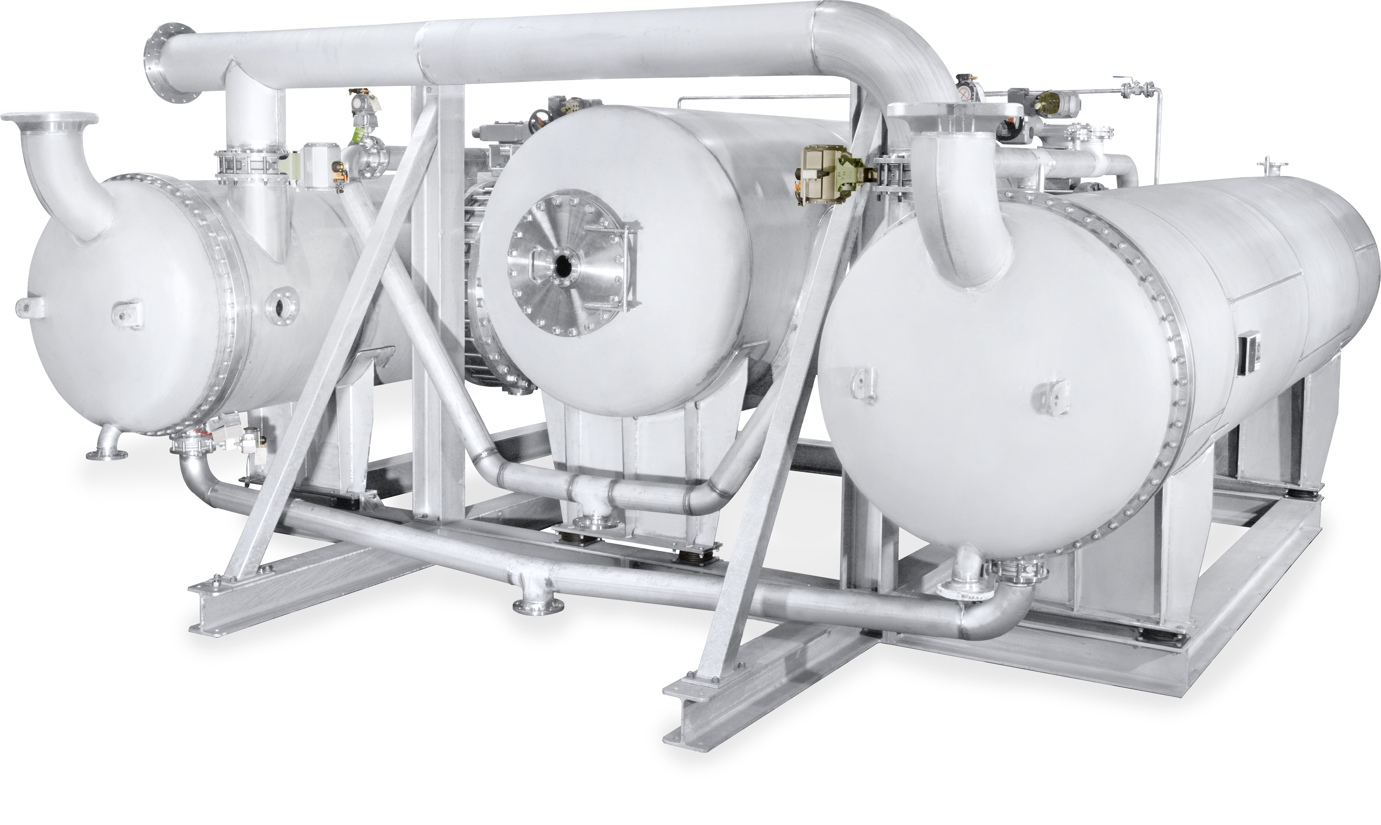 Block eines Eiskondensations-Vakuumsystems für Speiseöldesodorisierung